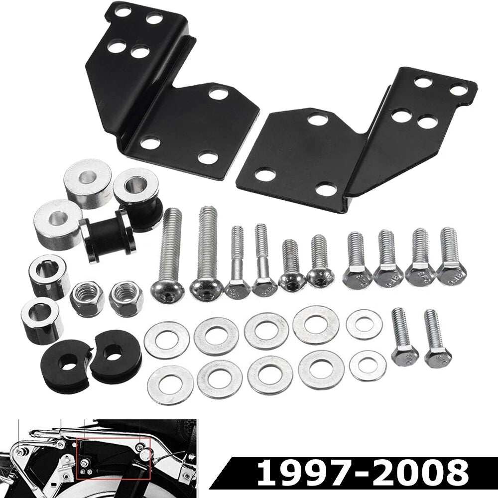 Quick Detached Sissy Bar Docking Point Hardware For Harley Touring 94-08 FLH FLT