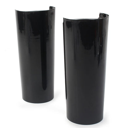 +2" Smooth Fork Tube Slider Covers Cowbells For Harley Electra Tri Glide FLHX