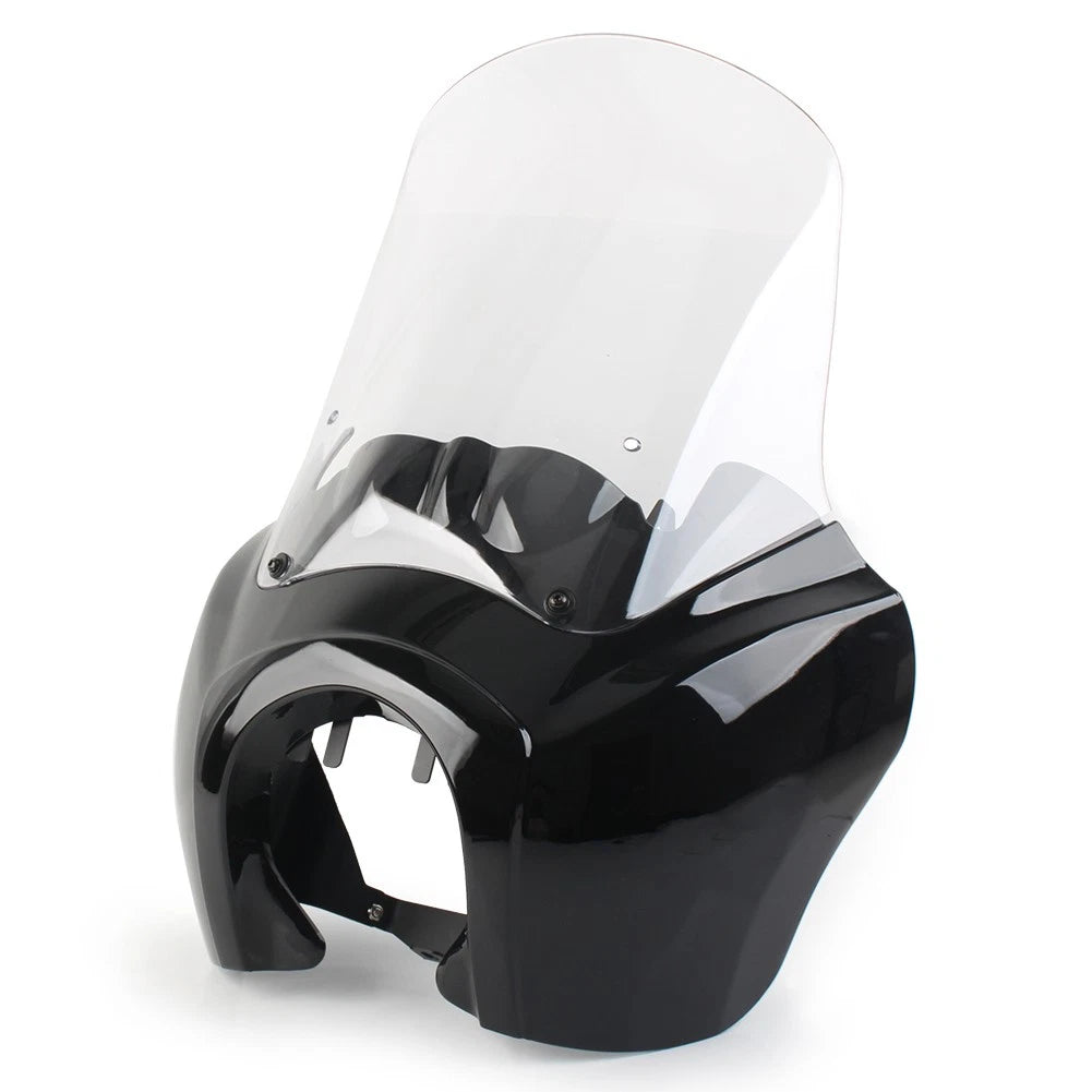 Headlight Fairing Cover W/ 15'' Clear Windshield For Harley Dyna FXDXT T-Sport