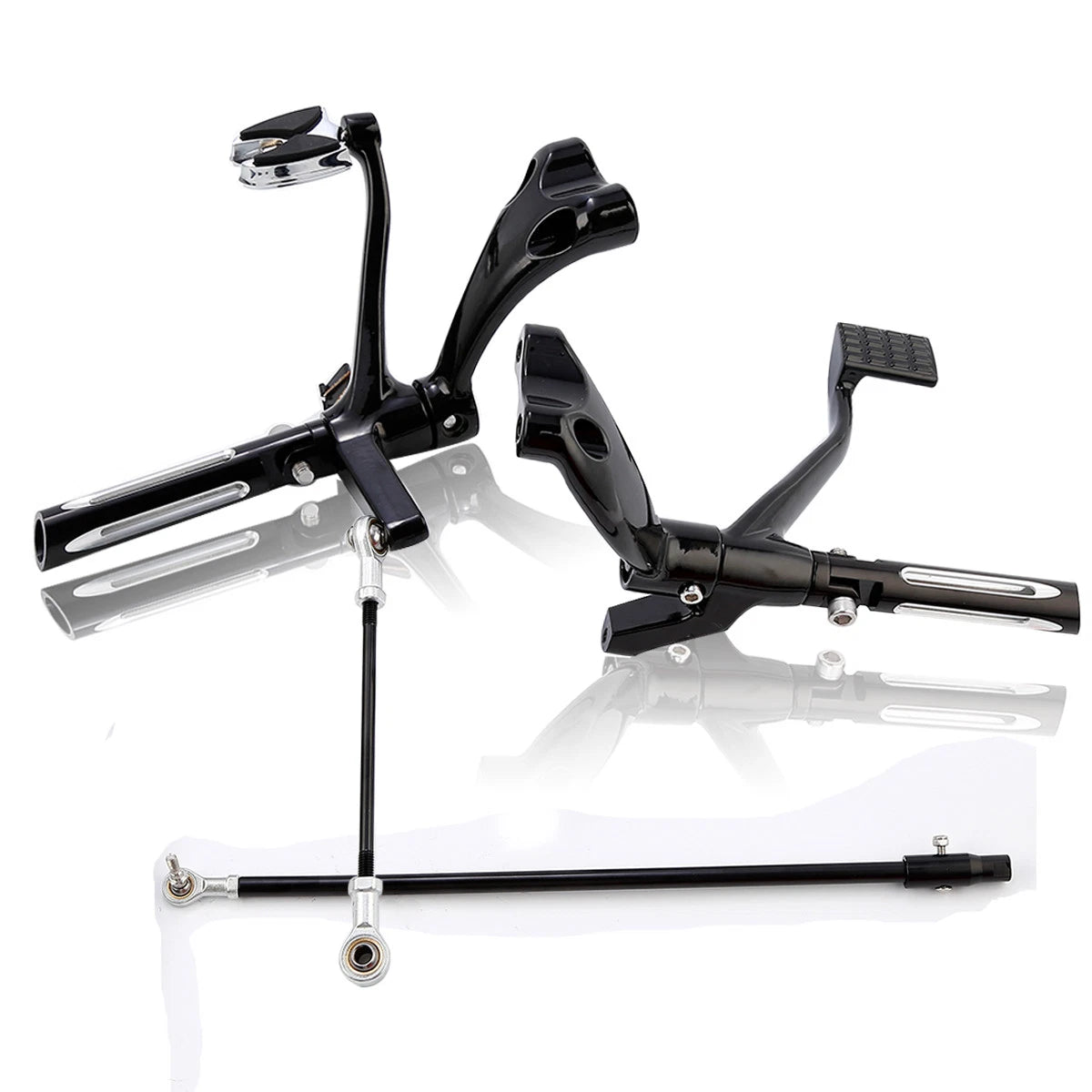 Forward Control Footpegs Lever Linkage For Harley Sportster 883 1200 48 72 14-22