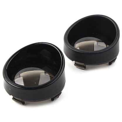 Turn Signal Light Lens Cover Black Bezels Visor Fit For Harley Softail