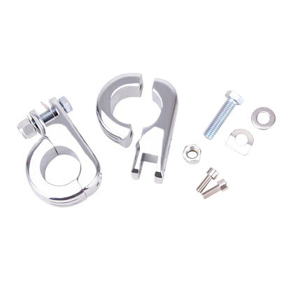 1-1/4" Highway Crash Bar Motorcycle Foot Pegs Pedals Mount Kit For Harley Chrome