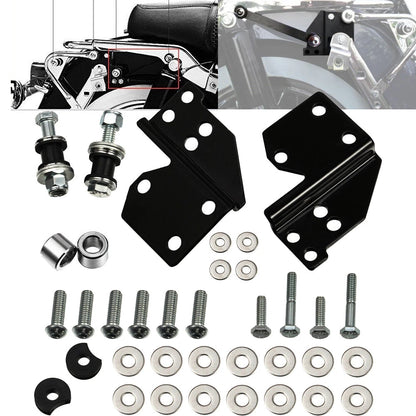 For 97-08 Harley Touring Quick Release Sissy Bar Backrest Docking Hardware Kits