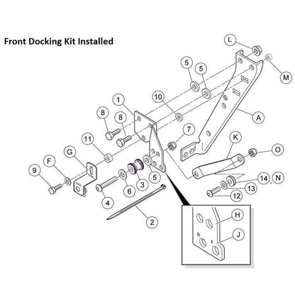 Detachables Front Docking Hardware Kit Fit For Harley Touring Road King 97-08