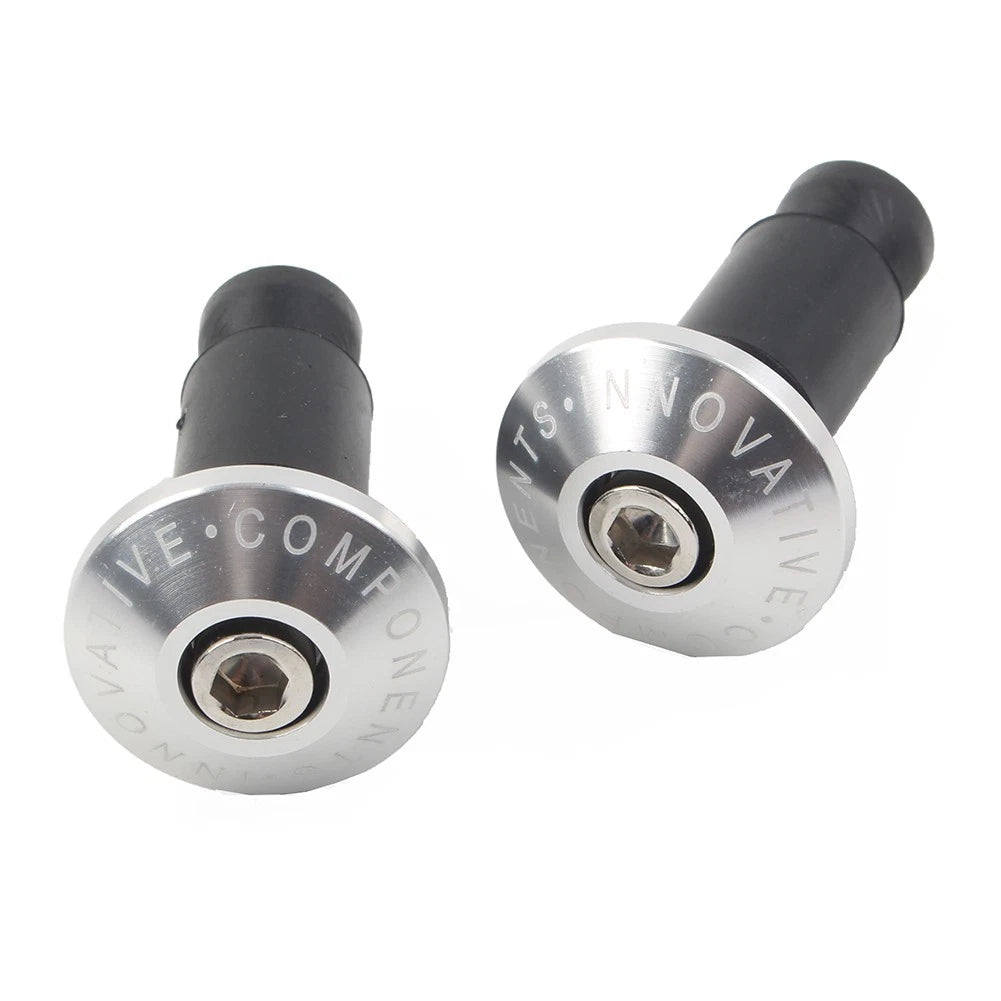 Motorcycle CNC 7/8'' Handle Bar End Cap Grips Cap Plugs Dirt bike Silver US