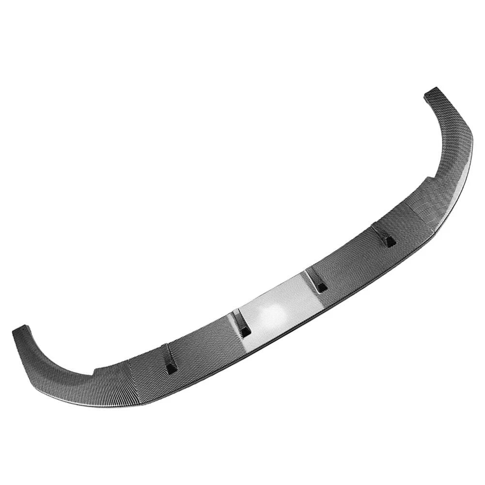 Carbon Fiber Look Front Bumper Lip Spoiler Splitter For VW Golf 8 CS R 2020-24