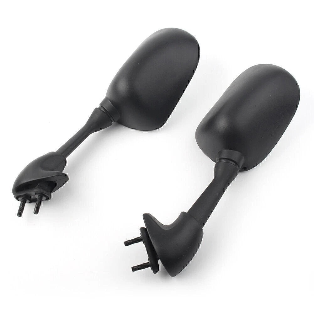 Pair Rearview Side Mirror for Yamaha YZF R6 2001 2002 Black ABS Plastic Shell