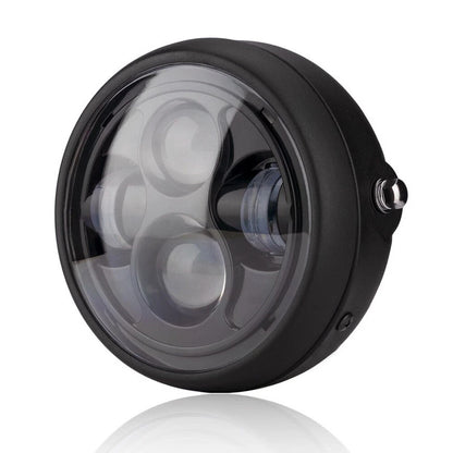 6.5'' Universal Motorcycle LED Headlight W/ Bracket For Harley Bobber Cafe Racer