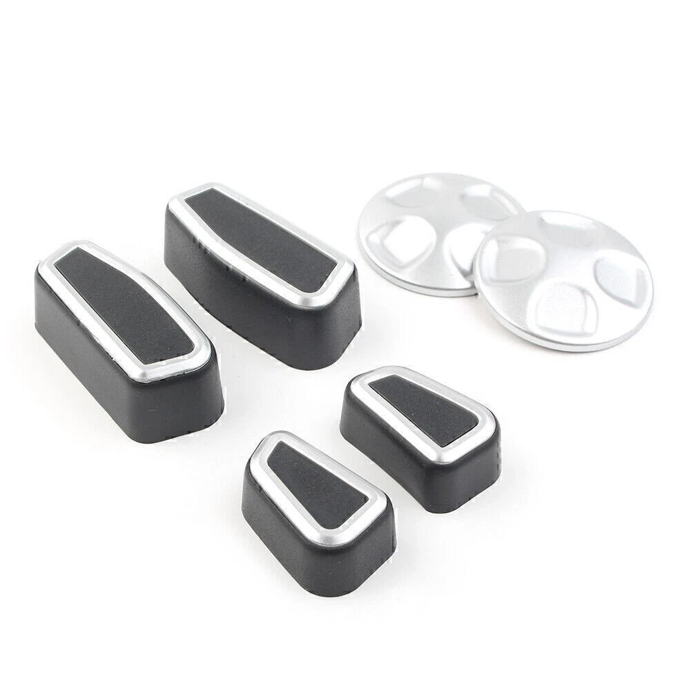 Inner Car Seat Adjustment Button Trim Cover 6pcs For Alfa Romeo Giulia 2017-2021