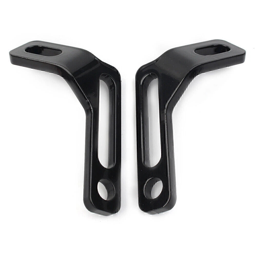 Rear Footrest Tie-Down Brackets For Harley Road King Electra Street Glide Black