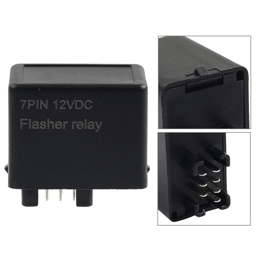 12V 7 Pin LED Flasher Relay For Suzuki DRZ400S GSXR GSX GSF Signal Light Blinker
