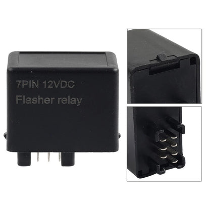 12V 7 Pin LED Flasher Relay For Suzuki DRZ400S GSXR GSX GSF Signal Light Blinker