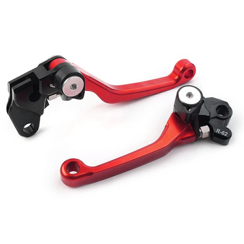 Pivot Brake Clutch Levers Aluminum For SUZUKI RM125 RM250 RM85 RM 85/125/250 RED