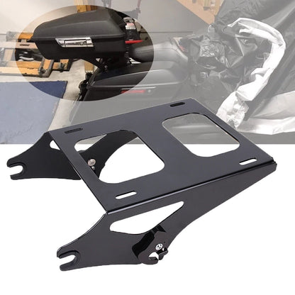 Two Up Tour Pack Mount Luggage Rack + Docking Kit For Harley Touring 2014-2023