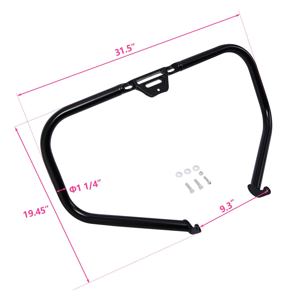 Matt Black 1 1/4" Engine Crash Guard Bar Fit For Harley Softail Breakout 2018-25