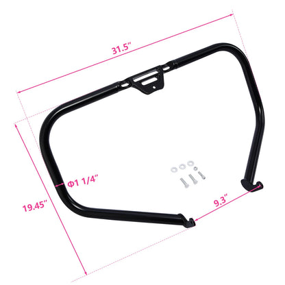 Matt Black 1 1/4" Engine Crash Guard Bar Fit For Harley Softail Breakout 2018-25