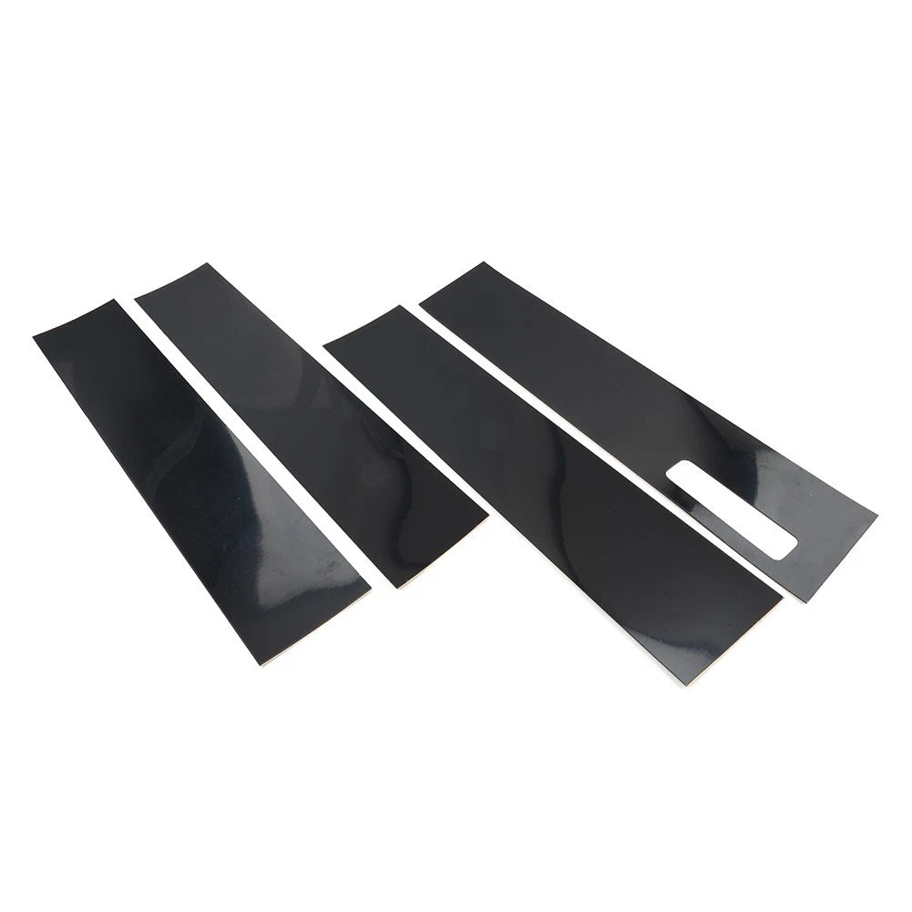 Pillar Posts Door Window Cover Trim Kit For Ford F150 F-150 2015-22 Gloss Black