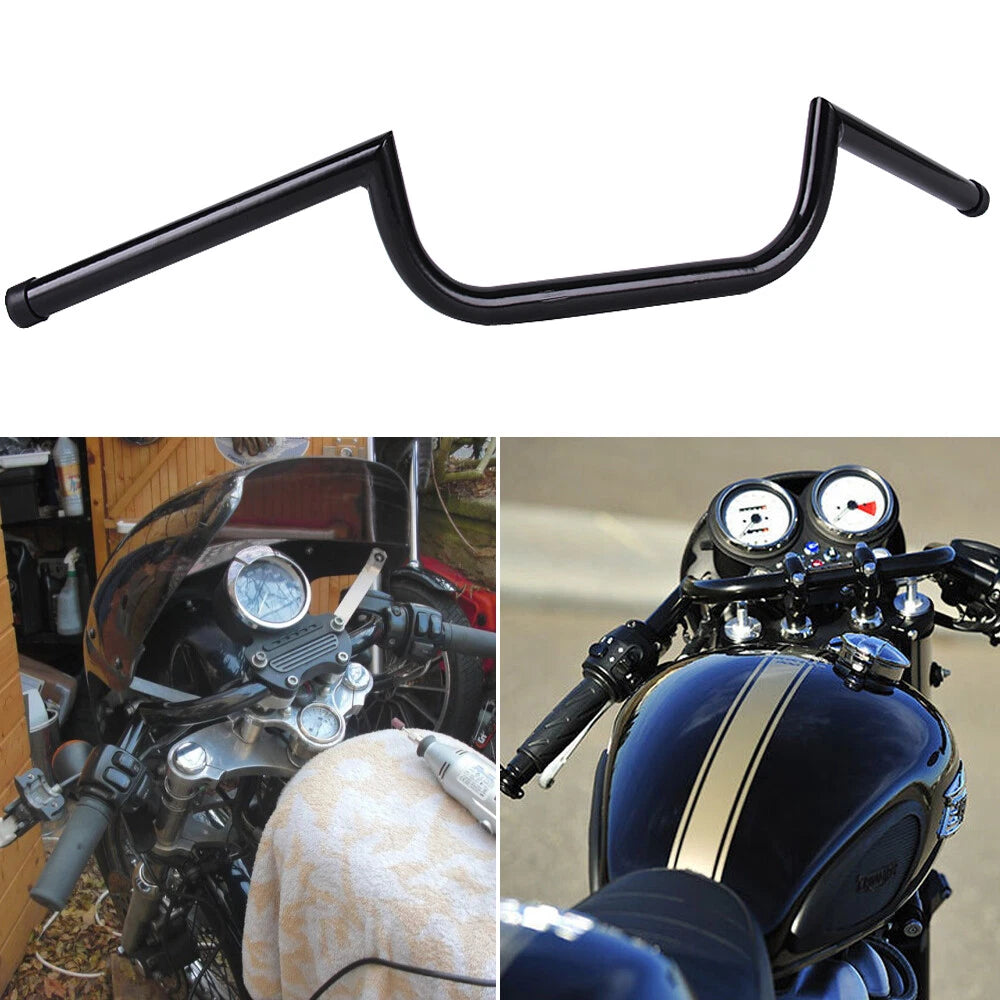 Motorcycle 7/8" Club-man Handlebars Bar Universal For Cafe Racer Chopper Cruiser