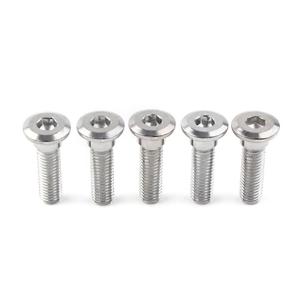 5x M8x30mm x 1.25 Bolts Ti Hex Socket Disc Brake Rotor Screws Fasteners US