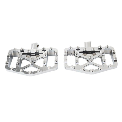 Chrome Rear FootPeg Passenger Pedal For Harley FXBB FXLR FXLRS FXLRST FXST FLSB