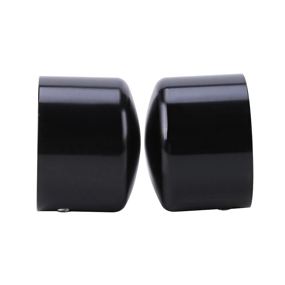 Pair Black Front Axle Nut Cover Cap For Harley Touring Trike ROAD KING ELECTRA
