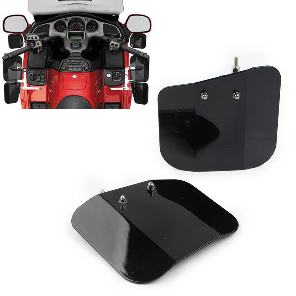 Motorcycle Air Wing Windshield Deflector Mirror Mount For Honda F6B 2013-2017