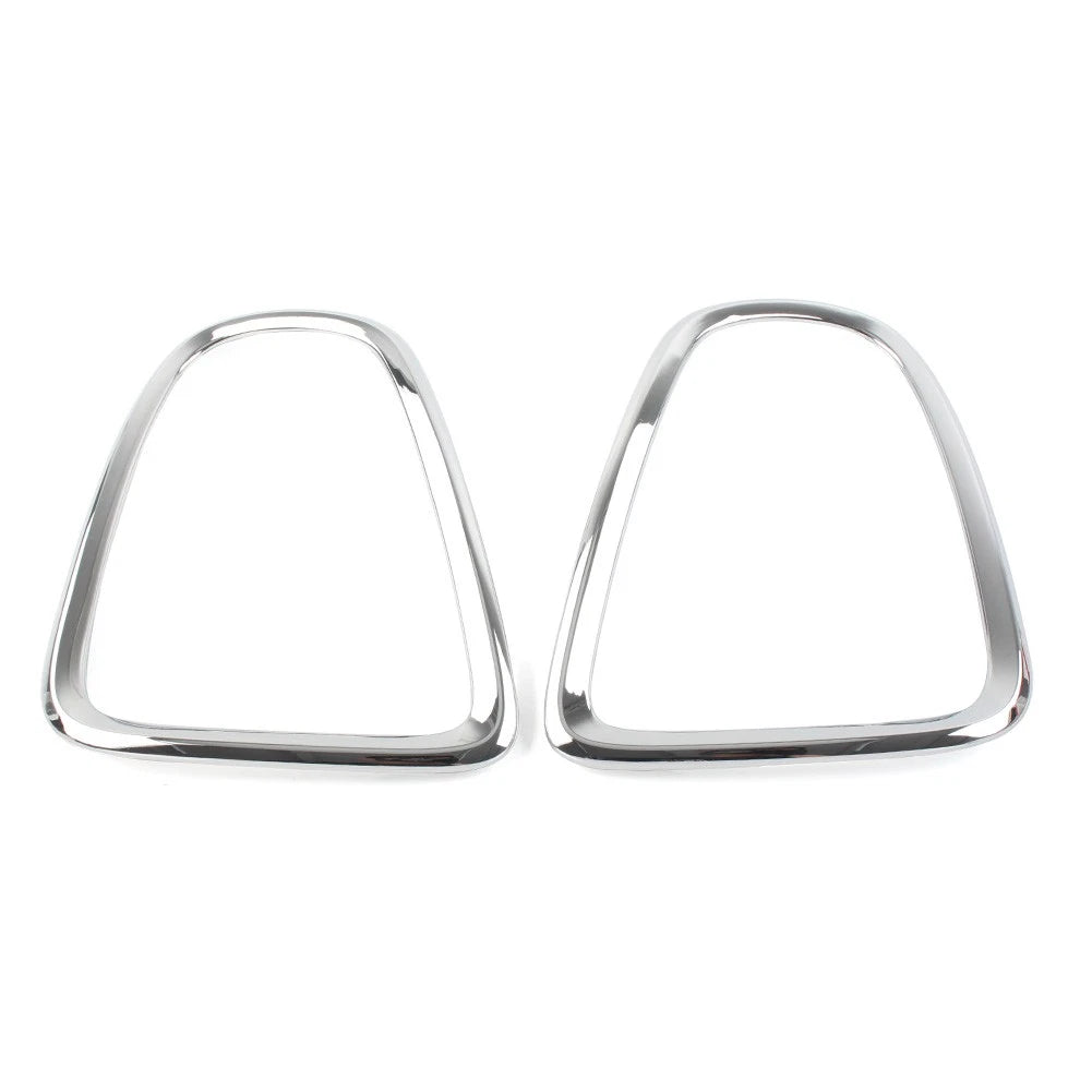 Pair Tail Light Cover Trim Silver For BMW Mini Cooper R56 R57 R58 R59 2007-2014
