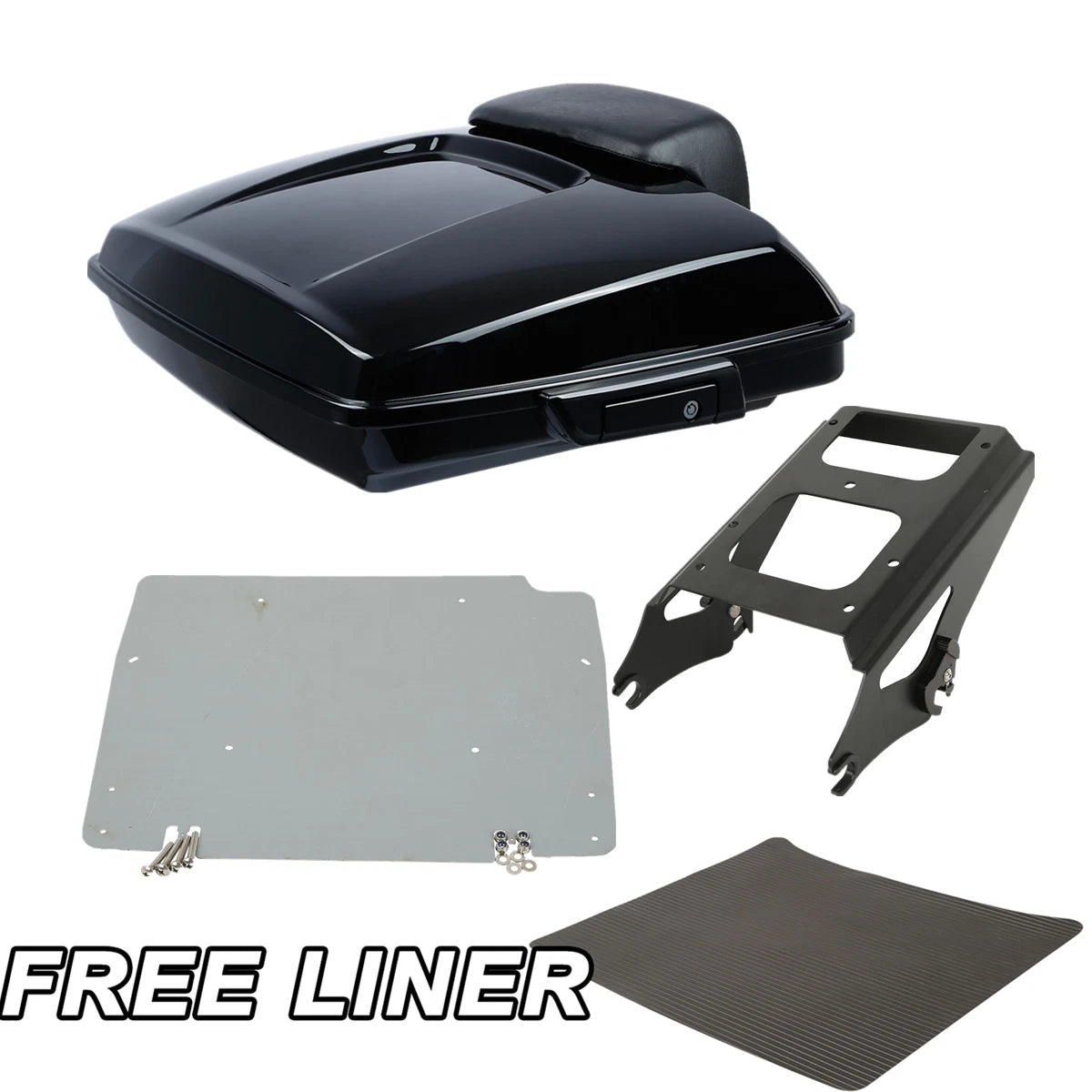 Razor Trunk Pad Mount Rack Base Plate Fit For Harley Electra Road Glide 09-13 12
