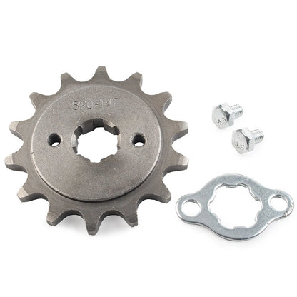 Chain Front Sprocket Cog Fit 125cc-250cc Dirt Pit Bike ATV Go Kart 520-14T 20MM