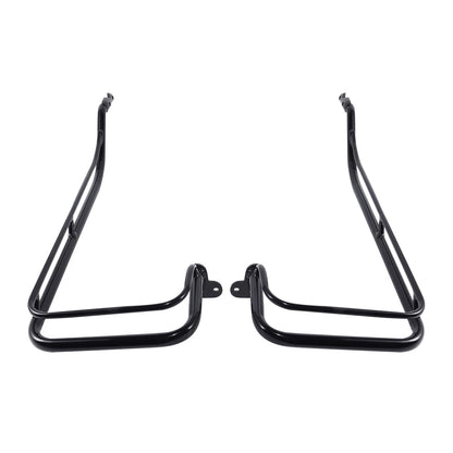 Black Hard Saddlebag Guard Rails Fit For Harley Touring Road Glide King 09-13 US
