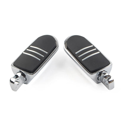 US 32mm 1.25" Male Foot pegs Footrest Pedal For Harley Iron XL 883 1200 Chrome