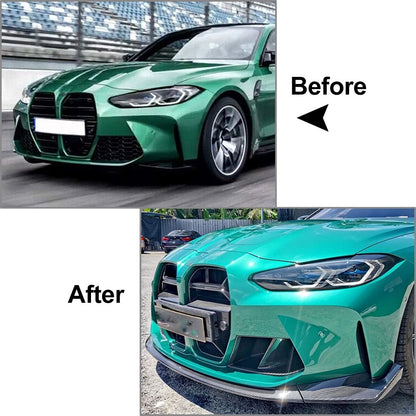 Front Bumper Lip Spoiler For BMW G80 M3 G82 G83 M4 2021-2023 US Stock