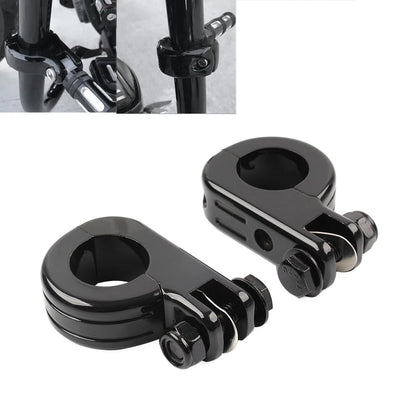 US Foot Peg Mount Clamp Bracket For Harley 1 1/4" Highway Engine Crash Bar