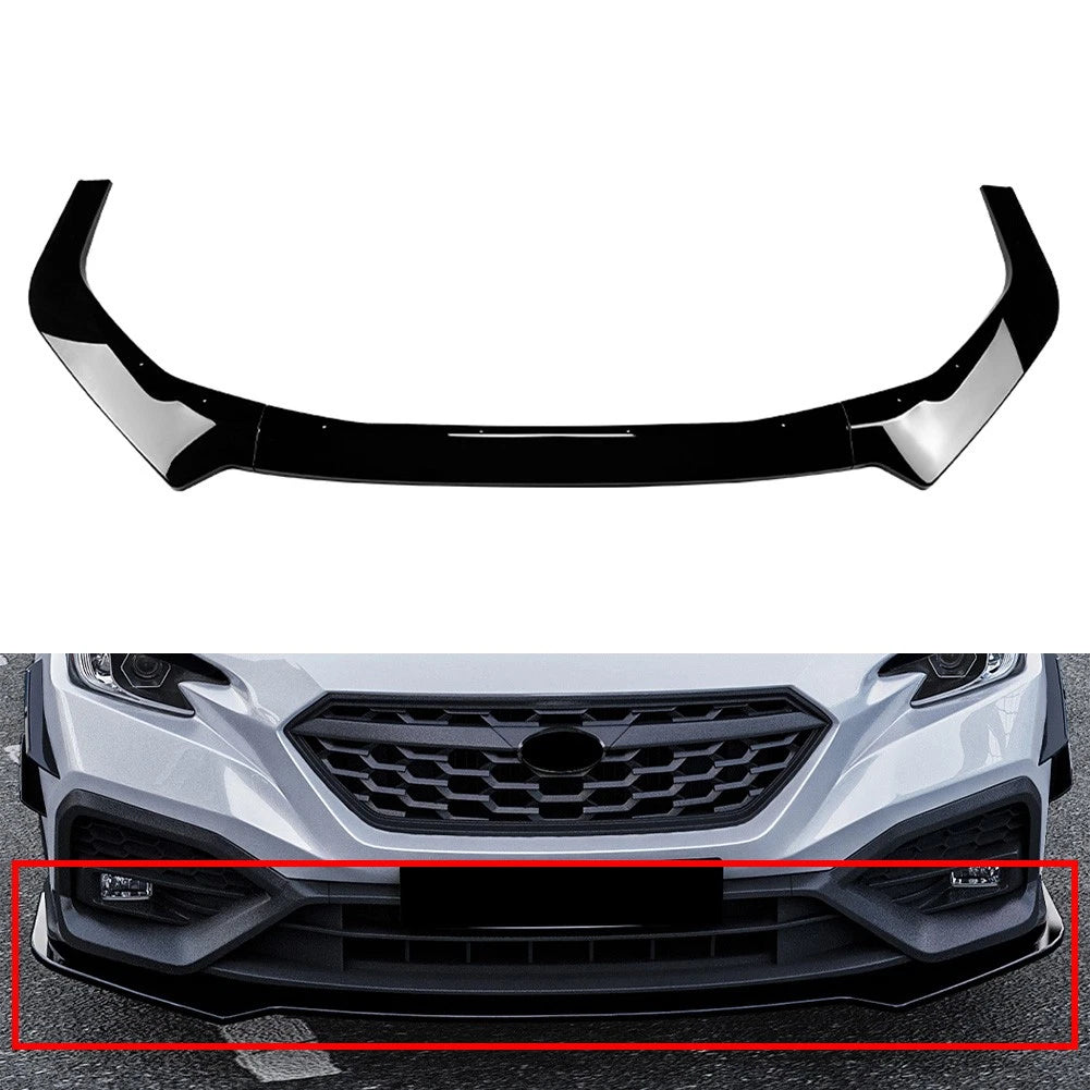 Glossy Front Bumper Lip Spoiler Lower Splitter For Subaru WRX STI VB 2022-2025