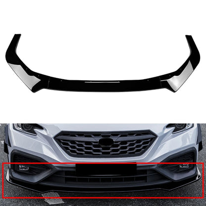 Glossy Front Bumper Lip Spoiler Lower Splitter For Subaru WRX STI VB 2022-2025