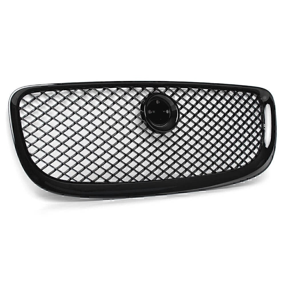 Upper Front Center Grille Mesh Fit Jaguar XJ 2010 2011 2012 2013 2014 2015 Black