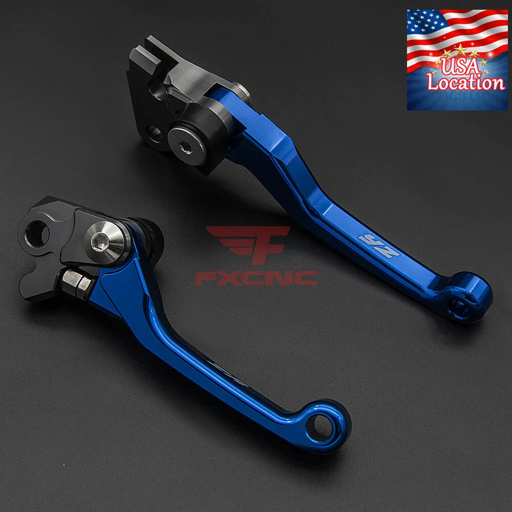 For YZ80 YZ85 2001-2014 CNC Pivot DirtBike Brake Clutch Levers YZ Logo 2008 2012