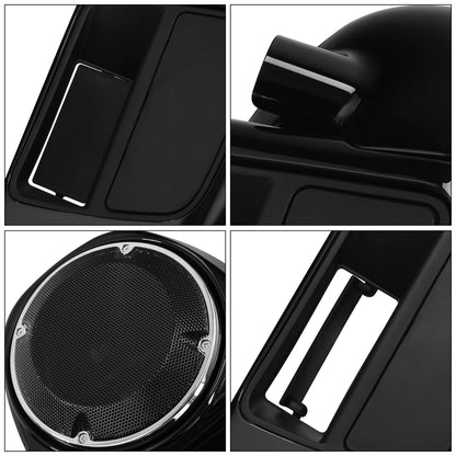 Lower Vented Fairing 6.5" Speakers Box Pod For Harley Electra Street Glide 14-24