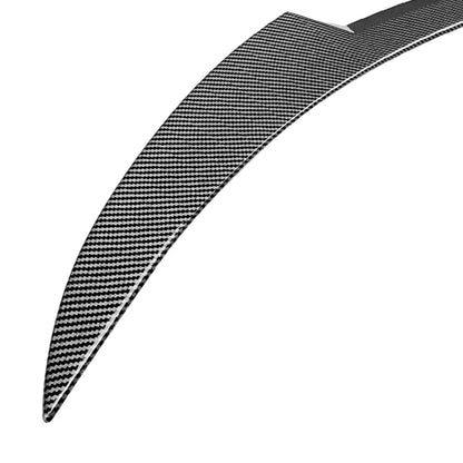 Carbon Fiber Look Rear Trunk Middle Spoiler Wing For Alfa Romeo Stelvio 2017-24
