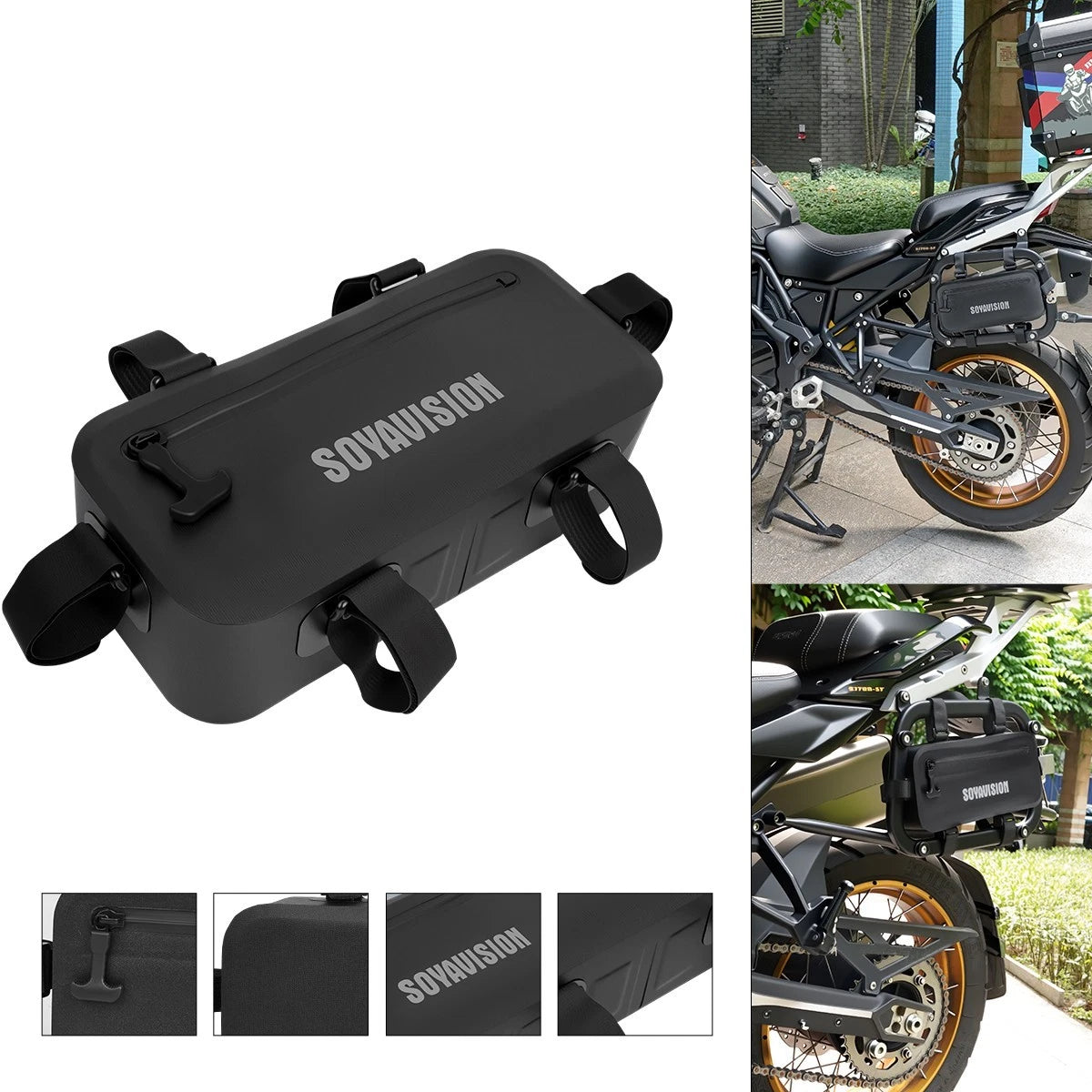 1PC Motorcycle Universal Side Tool Bag Frame Waterproof Bag for BMW Honda Yamaha