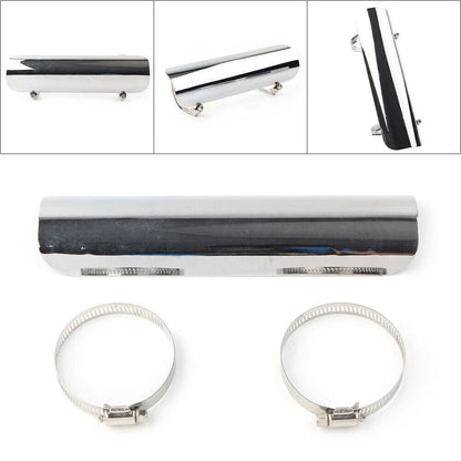 Exhaust Muffler Pipe Heat Shield Cover Protector for Harley Chrome Motorcycle US