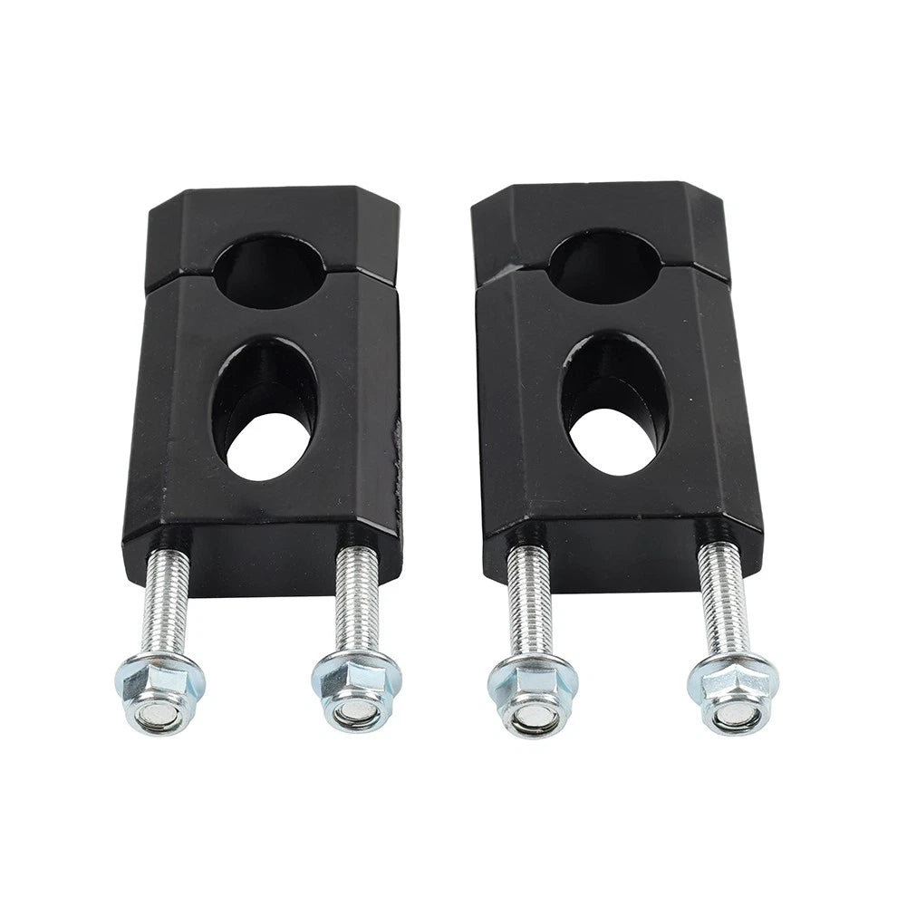 22mm 7/8" Motor HandleBar Mount Clamp Risers For 50-125cc Dirt Pit Bike Black