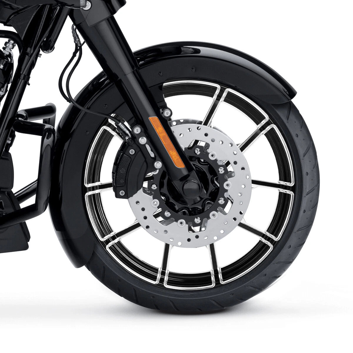 21''X 3.5'' Front Wheel Rim Dual Disc Hub For Harley Touring Road Glide 97-21