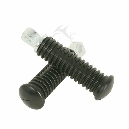 Black Passenger Footpeg Foot Pegs Mount For Harley Touring Electra Glide 1993-Up
