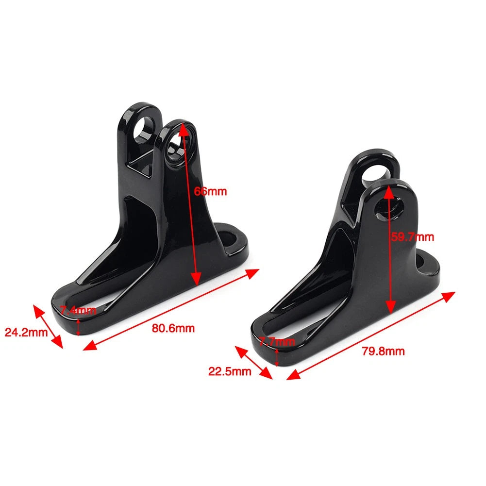 Rear Passenger Footpeg Mini Mount For Harley Touring Street Road Glide 1993+
