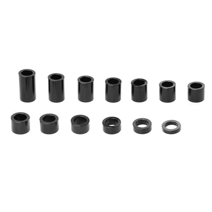 Black Wheel Axle Spacer Kit ID 3/4" OD 1 1/8" For Harley Softail Dyna Road King