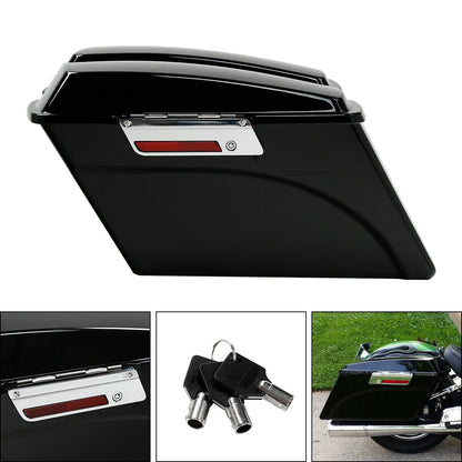 Hard Saddle Bags Bag W/ Chrome Conversion Brackets For HARLEY Heritage Softail