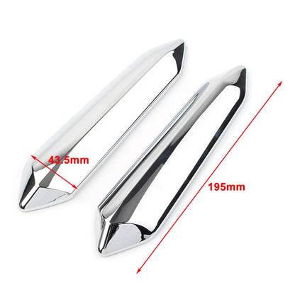 2PCS Windshield Windscreen Strut Covers Chrome For Honda Goldwing GL1800 2018-up