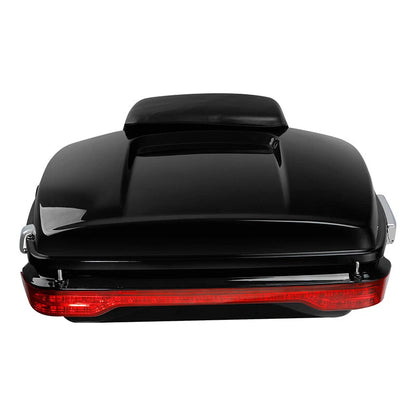 Chopped Pack Trunk Backrest Pad Tail Light Fit For Harley Touring Glide 14-26 22
