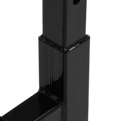 Rear Dual 2" Trailer Hitch Receiver Rise Drop Extender Adapter Tow Truck 4000LB